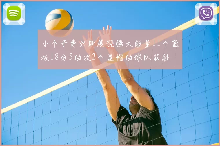 小个子费尔斯展现强大能量11个篮板18分5助攻2个盖帽助球队获胜